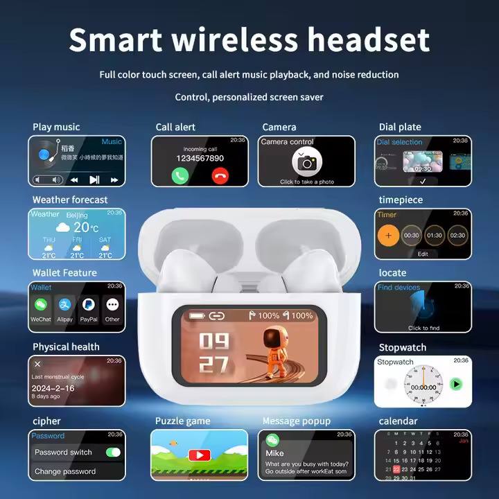 AUDIFONOS CON PANTALLA DIGITAL