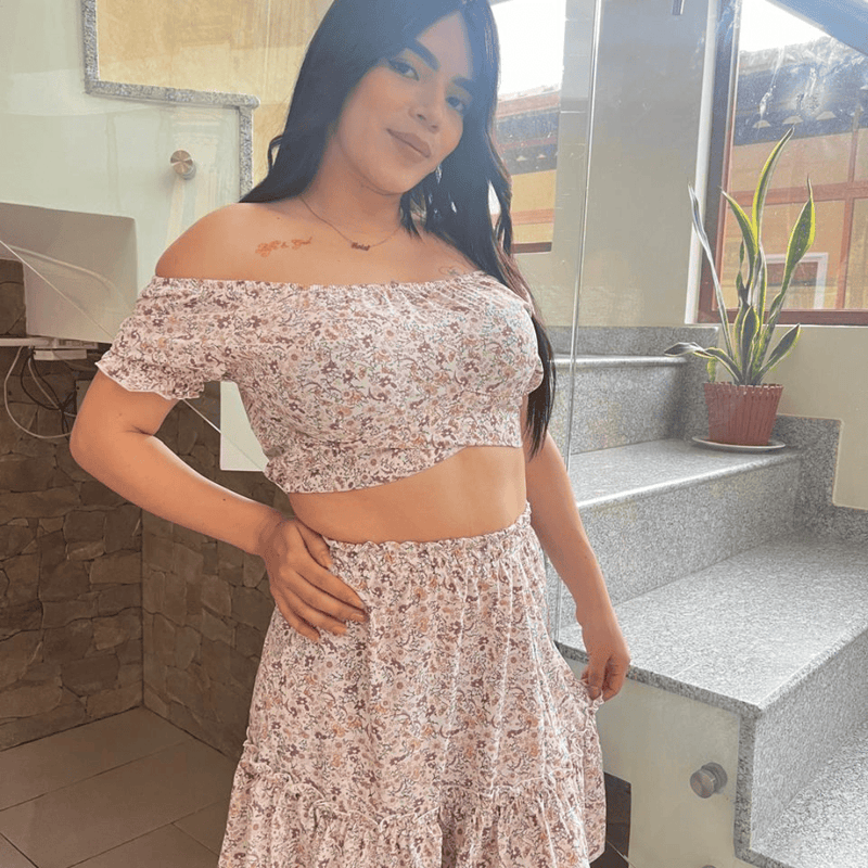 Conjunto Tejido Carmel 2 Piezas - Vestido Elegante Mujer