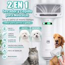 Cepillo Secador 2 en 1 Gato Perro
