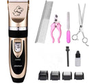 Kit de corte para perros y gatos con máquina de cortar, tijeras, peine, cortaúñas y accesorios