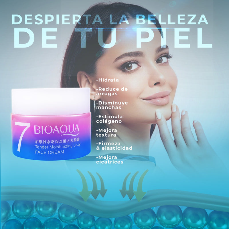 Crema 7 beneficios bioaqua Hidratante de Tendeli para mejorar la textura y firmeza de la piel