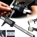 Calibrador digital de fibra de carbono con pantalla clara y mediciones precisas para múltiples aplicaciones