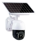 Cámara de seguridad solar 360 grados con panel solar integrado para vigilancia eficiente y sin cables