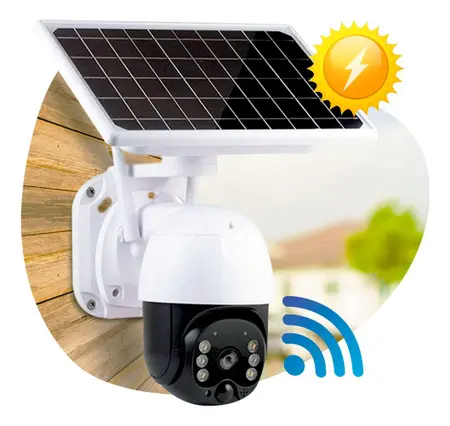 Cámara de seguridad PTZ solar HD 360° ¡IMPERDIBLE!