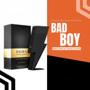 Perfume Bad Boy original de Carolina Herrera en envase elegante, fragancia masculina ideal para cualquier ocasión