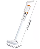 aspiradora portátil inalámbrica para hogar Tendeli Ecuador tipo escoba blanca ligera con depósito transparente y boquilla estrecha