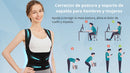 Corrector de postura 2 en 1 y soporte de espalda para hombres y mujeres que mejora la postura y alivia el dolor