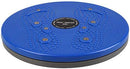 Disco giratorio fitness para cintura azul con superficie texturizada y puntos antideslizante para ejercicios en casa
