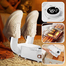 combo secador de zapatos y ropa Tendeli Ecuador secador eléctrico blanco para zapatillas con pantalla digital y uso en cajones