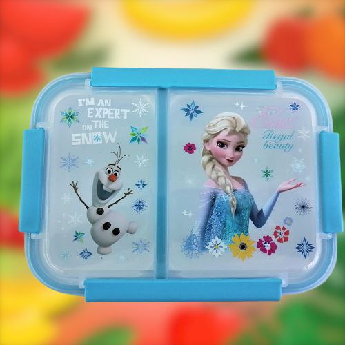 Lonchera escolar figuras Frozen con Elsa y Olaf, perfecta para el almuerzo de los niños