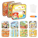 Set Tendeli Ecuador con libro mágico infantil para pintar con agua tres libritos boligrafo de agua y pegatinas