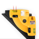 Nivel láser profesional 90 grados amarillo con burbujas incorporadas para nivelación precisa en el hogar