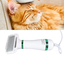 cepillo secador 2 en 1 gato perro Tendeli Ecuador cepillo electrico blanco y verde para deslanado y secado de mascota