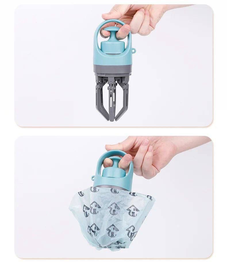 Recogedor plegable de heces turquesa Tendeli Ecuador con bolsa desechable accesorios para paseo de perros en Ecuador