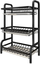 Organizador de cocina Tendeli con platera de 3 pisos ideal para almacenar platos y utensilios