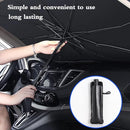 Parasol plegable para parabrisas Tendeli Ecuador estilo paraguas con funda compacta en interior de coche
