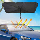 parasol plegable para parabrisas Tendeli Ecuador paraguas solar negro protege interior del coche en la playa