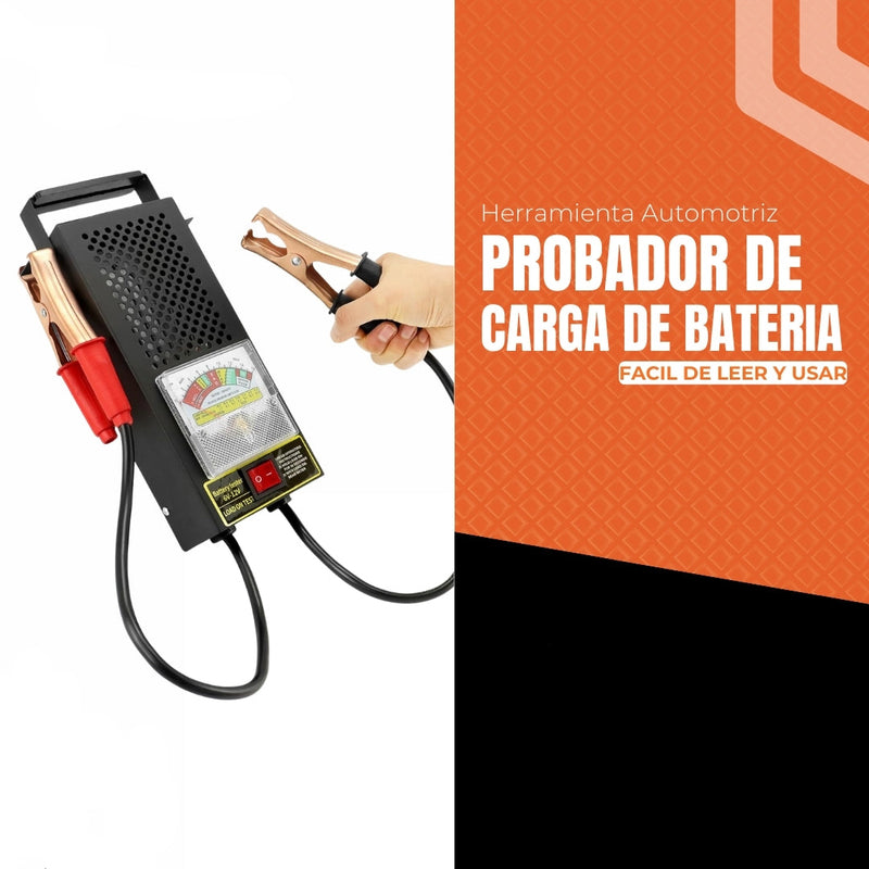 Probador de carga de batería para autos fácil de leer y usar, ideal para verificar el estado de la batería