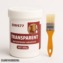 Sellador impermeabilizante transparente de Tendeli con 300g y brocha para aplicación fácil en el hogar