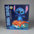 Tendeli Ecuador caja juguete Stitch en tanque naranja con ruedas iluminadas Stitch musical con luces LED.
