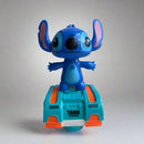 Stitch musical con luces LED figura azul sobre vehiculo tanque turquesa y naranja para hogar Tendeli Ecuador