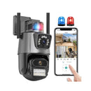 Tecnologia Cámara Doble Lente con Sirena WiFi – Seguridad HD para el Hogar de Tendeli Ecuador en