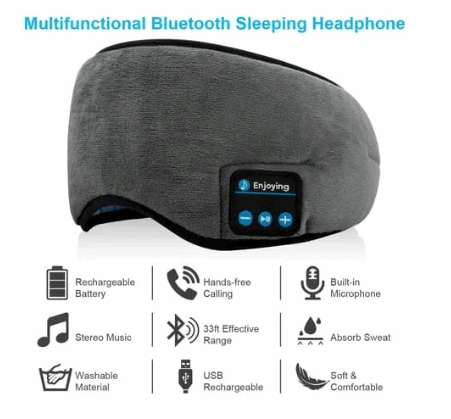 Salud Combo 2 Antifaces Bluetooth para Dormir de Tendeli Ecuador en