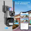 Tecnologia Cámara Doble Lente con Sirena WiFi – Seguridad HD para el Hogar de Tendeli Ecuador en