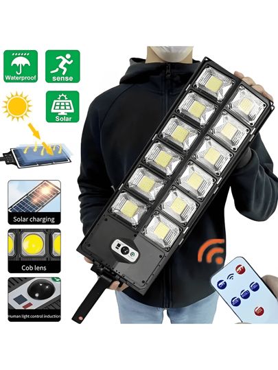 Hogar Lámpara Solar con Control Remoto – Iluminación Exterior LED de Tendeli Ecuador en
