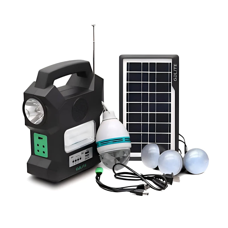 Hogar Kit Solar Portátil con Luz Disco — Energía Sin Electricidad de Tendeli Ecuador en