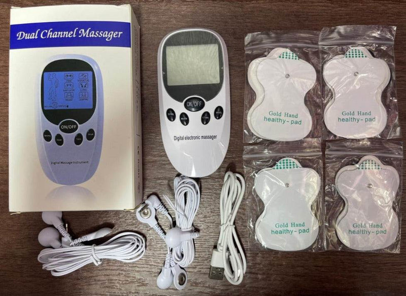 Salud Electroestimulador Muscular Recargable de Doble Canal – TENS EMS de Tendeli Ecuador en