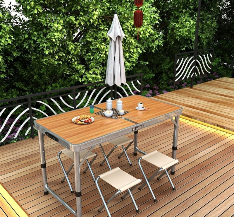 Hogar Mesa Portátil Plegable | Altura Ajustable | Laptop, Comida y Estudio | Ecuador de Tendeli Ecuador en