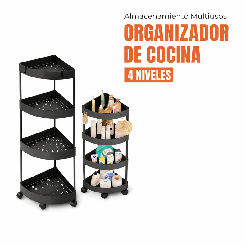 Cocina Organizador de Cocina 4 Niveles - Estante Multiusos Giratorio de Tendeli Ecuador en