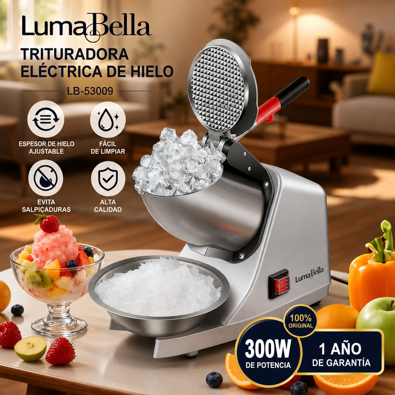 Hogar Triturador de Hielo Eléctrico Lumabella 300W | Hielo Perfecto al Instante | Ecuador de Tendeli Ecuador en