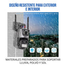Tecnologia Cámara Doble Lente con Sirena WiFi – Seguridad HD para el Hogar de Tendeli Ecuador en