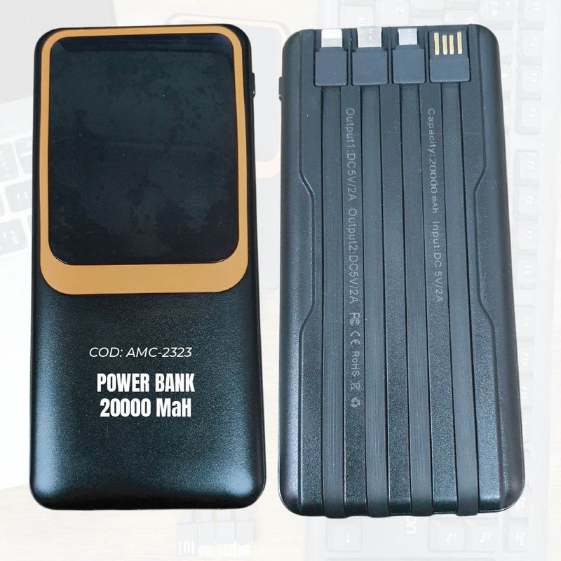 Tecnologia Power Bank 20,000 mAh | Carga Rápida | Múltiples Puertos | 5 Cargas de Celular | Ecuador de Tendeli Ecuador en