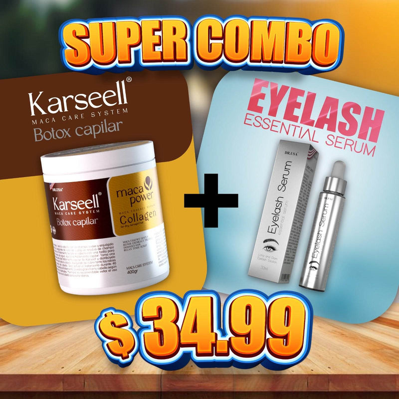 Belleza Karseell botox capilar con eyelash serum - Super Combo de Tendeli Ecuador en