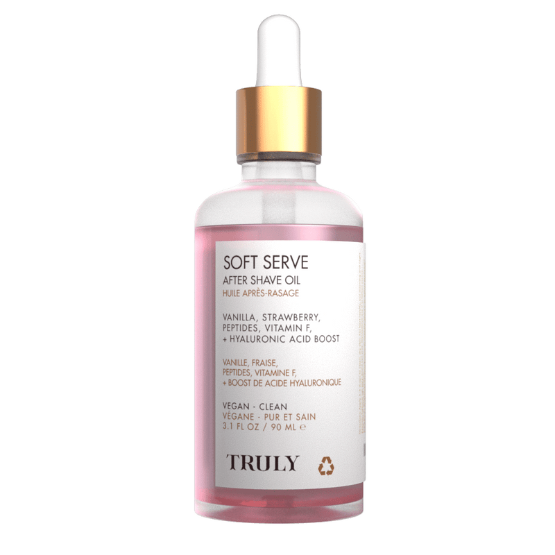 Botella con cuentagotas de aceite after shave para hombre color rosa de Tendeli Ecuador fórmula hidratante y suero