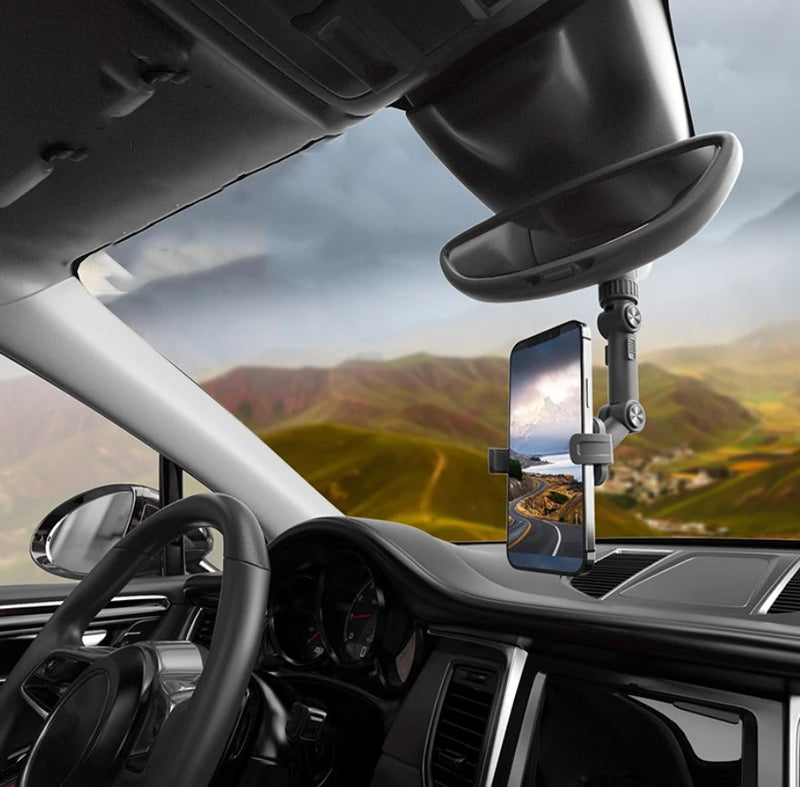 soporte de teléfono giratorio 360 grados en coche Tendeli Ecuador montaje en salpicadero para navegación manos libres