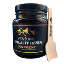 Vaso de resina de shilajit de calidad superior de Tendeli con espátula de madera para fácil aplicación