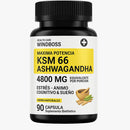 Frasco Tendeli Ecuador KSM 66 Ashwagandha 4800 mg comprar suplemento 90 capsulas para estres animo y sueno